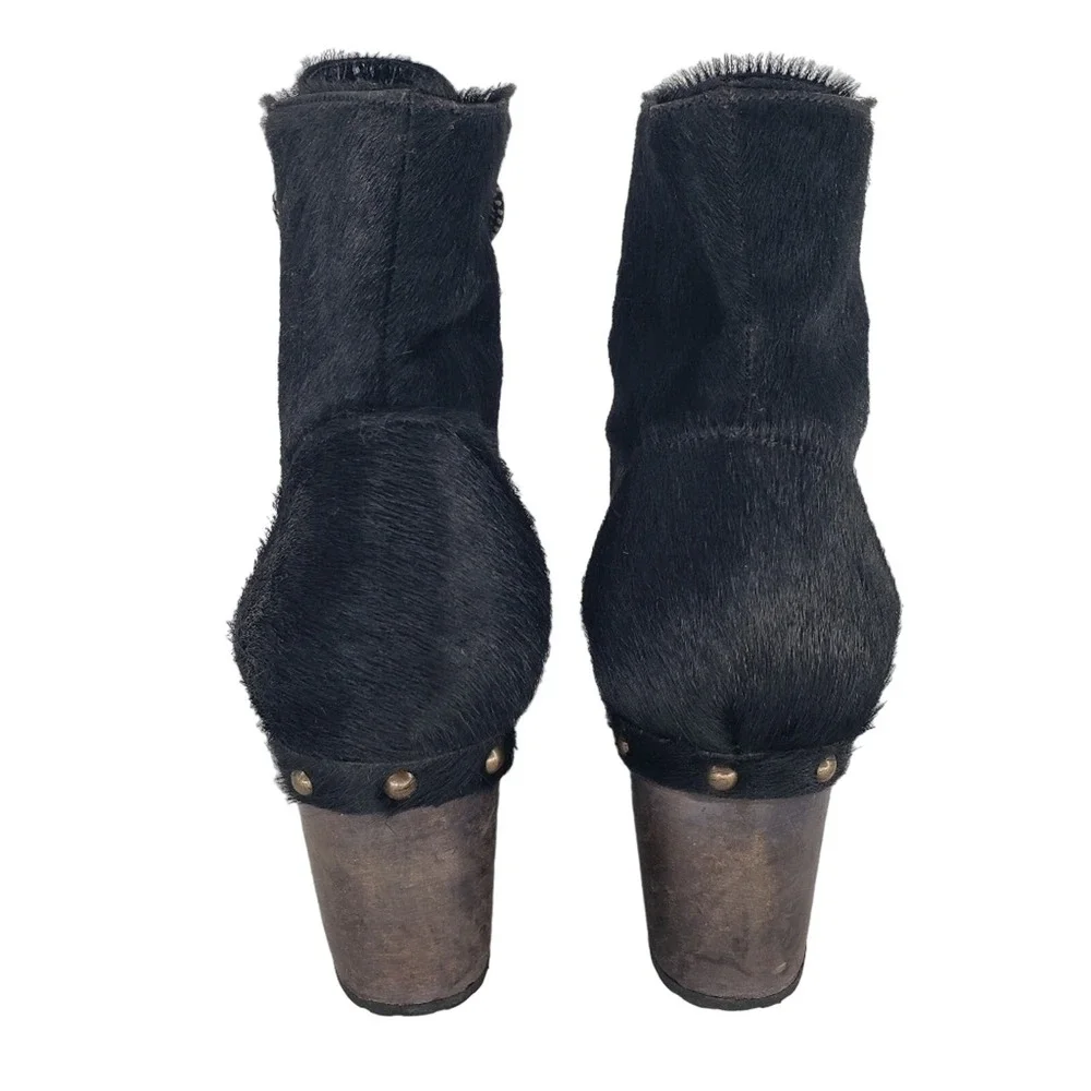 Opening Ceremony Joelle Studded Pony Hair Clog‎ Boots Size 36